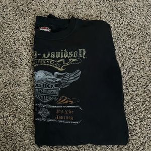 Black Harley Davidson sleeve, Size L